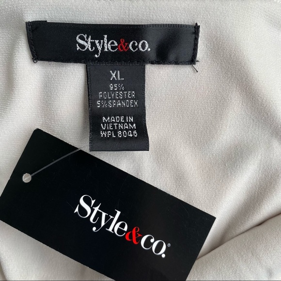 Style & Co. Spanish Gardens Madrid Scarf Tunic - Picture 13 of 15